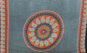 Sarong Orange and Black Mandala Sarong Orange and Black Mandala